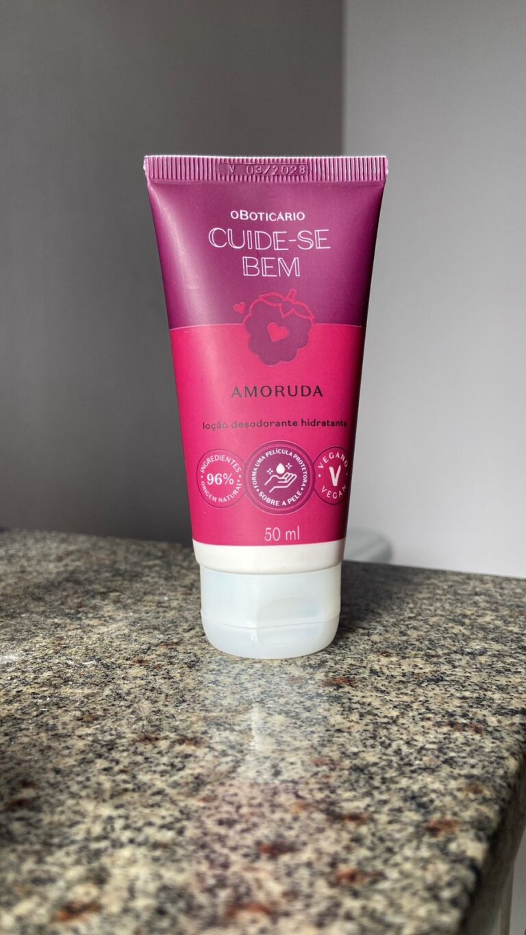 Resenha- Loção hidratante desodorante corporal Cuide-se Bem Amoruda, novo lançamento da O Boticário