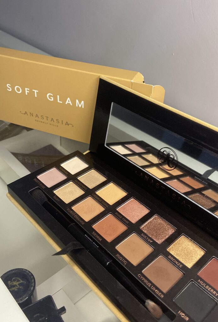 Apresentação da paleta soft glam da Anatasia Beverly Hills