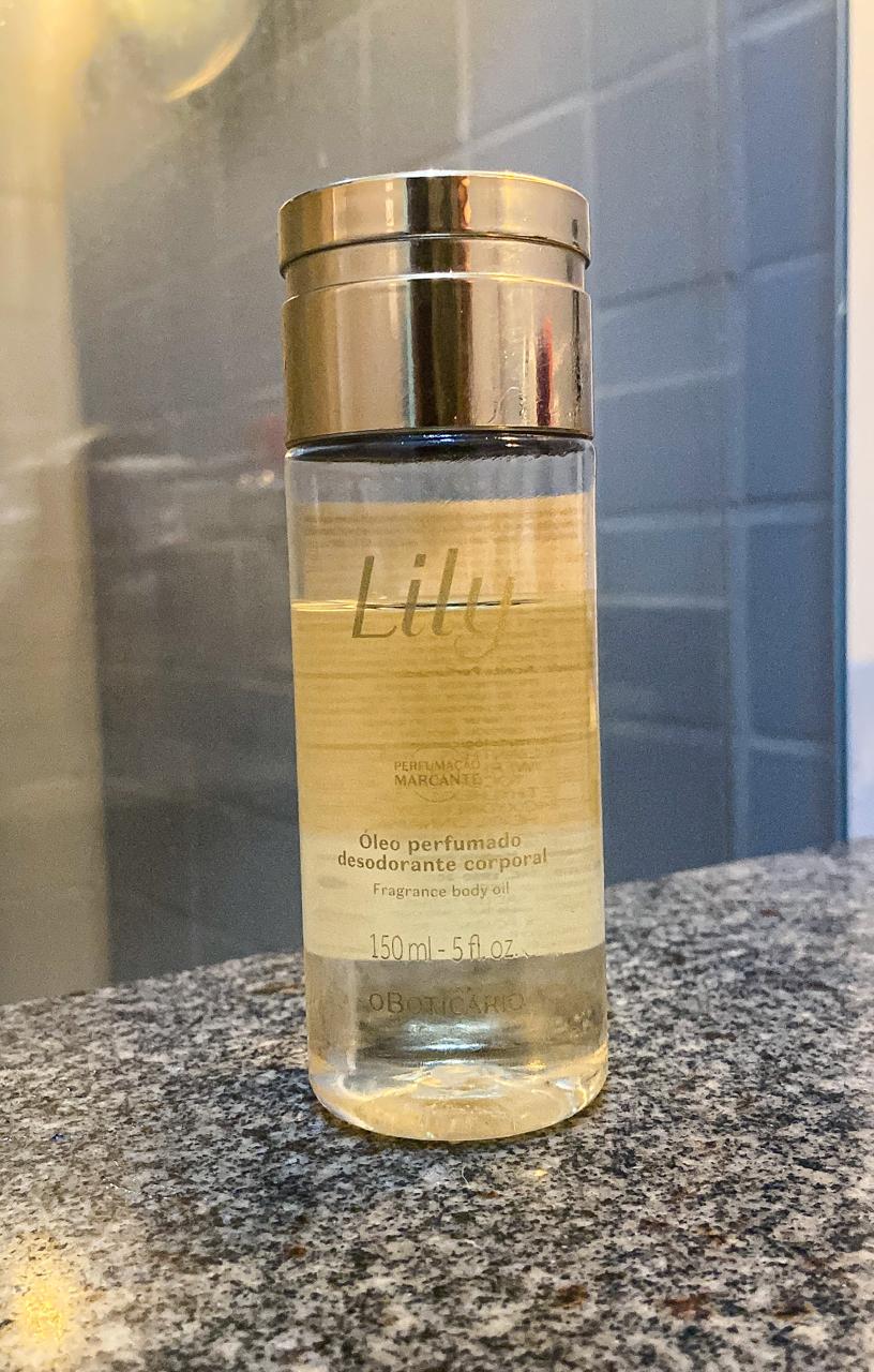 Resenha- Óleo perfumado desodorante corporal Lily da O Boticário