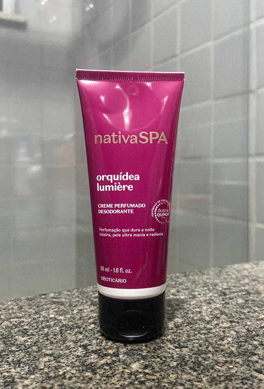 Resenha- Creme Perfumado Desodorante NativaSPA Orquídea Lumière da O Boticário (novo brinde)