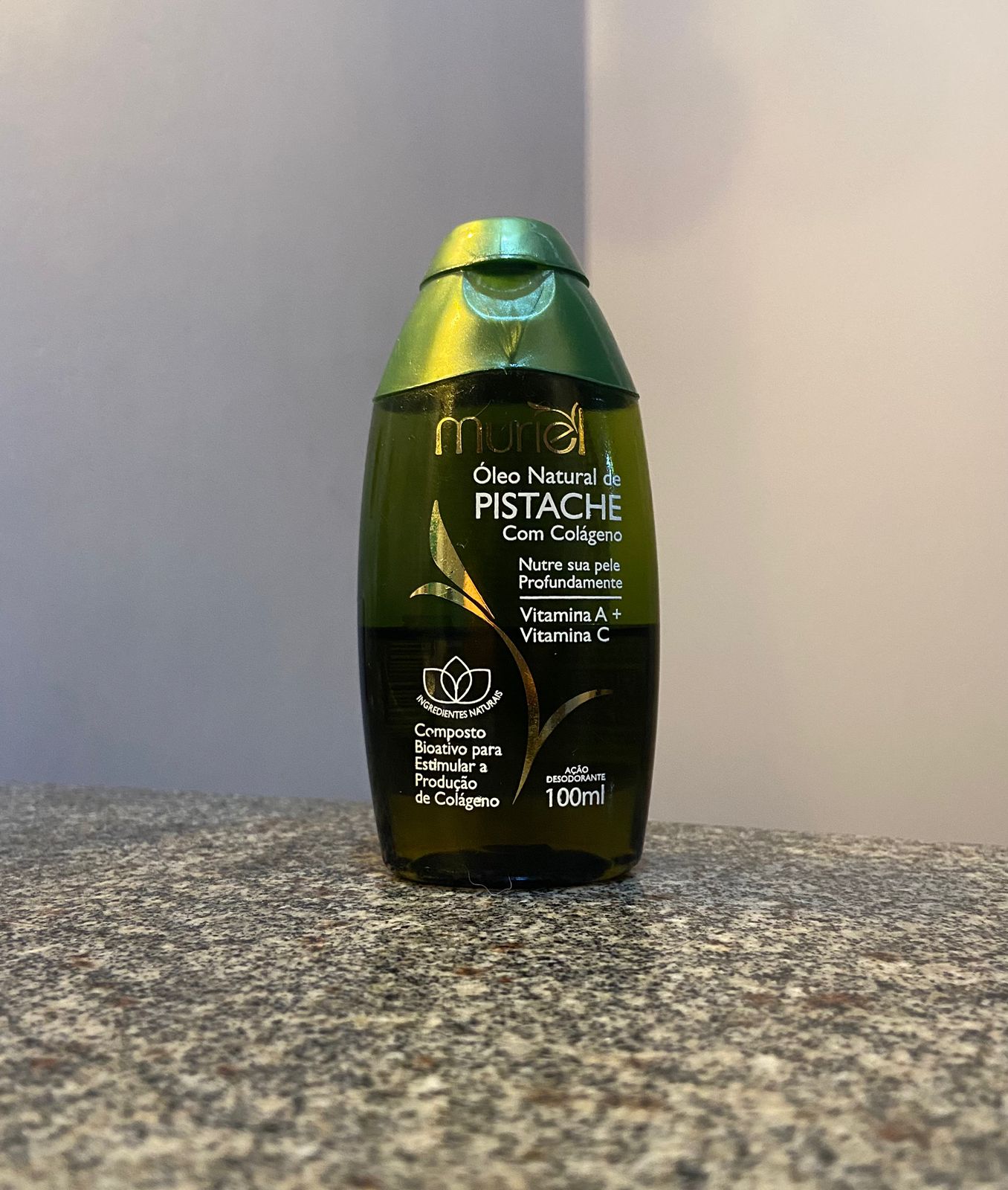 Resenha- Óleo Natural de Pistache Com Colágeno da Muriel